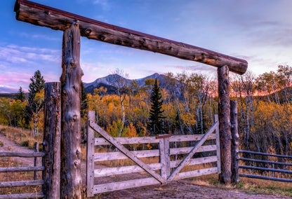 Gate to ranch home property in Carbondale, CO area