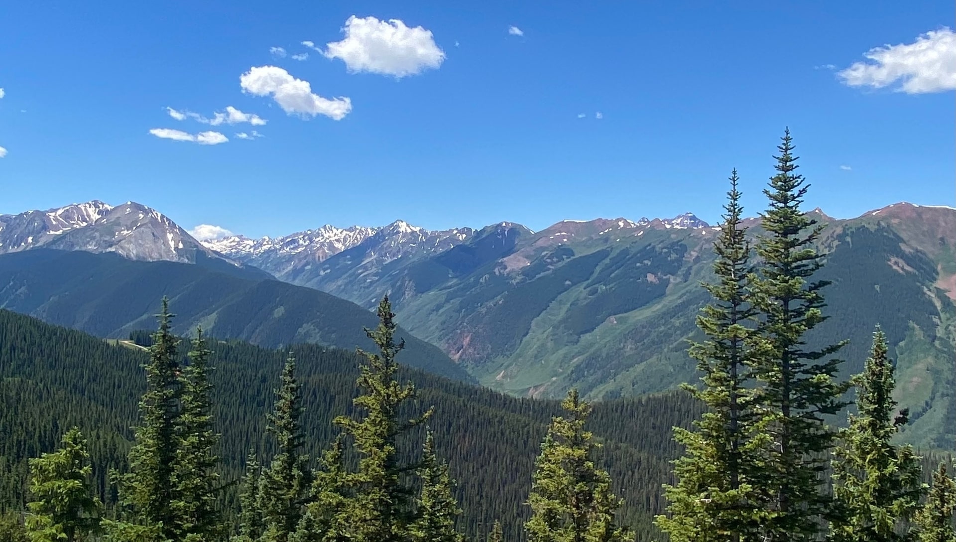 Mountain range near Aspen