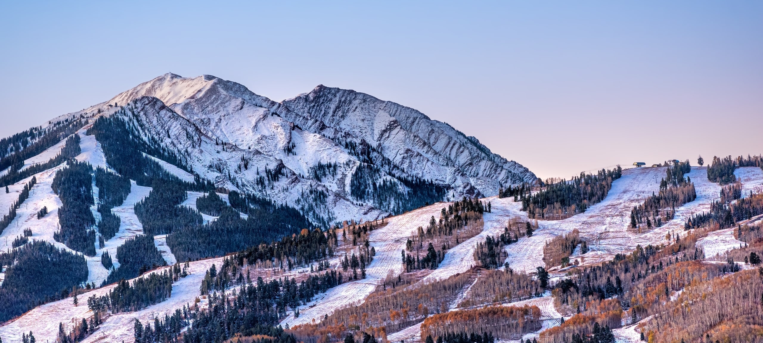 Buttermilk Ski Resort and mountain in Aspen, CO during winter